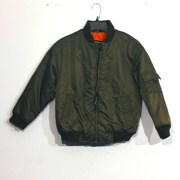 Rothschild | Boys Army Green BOMBER Flight Jacket - Picture 1 of 16